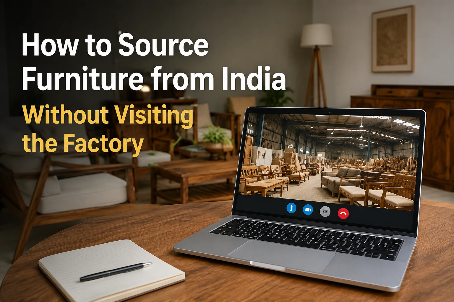 How to Source Furniture from India Without Visiting the Factory