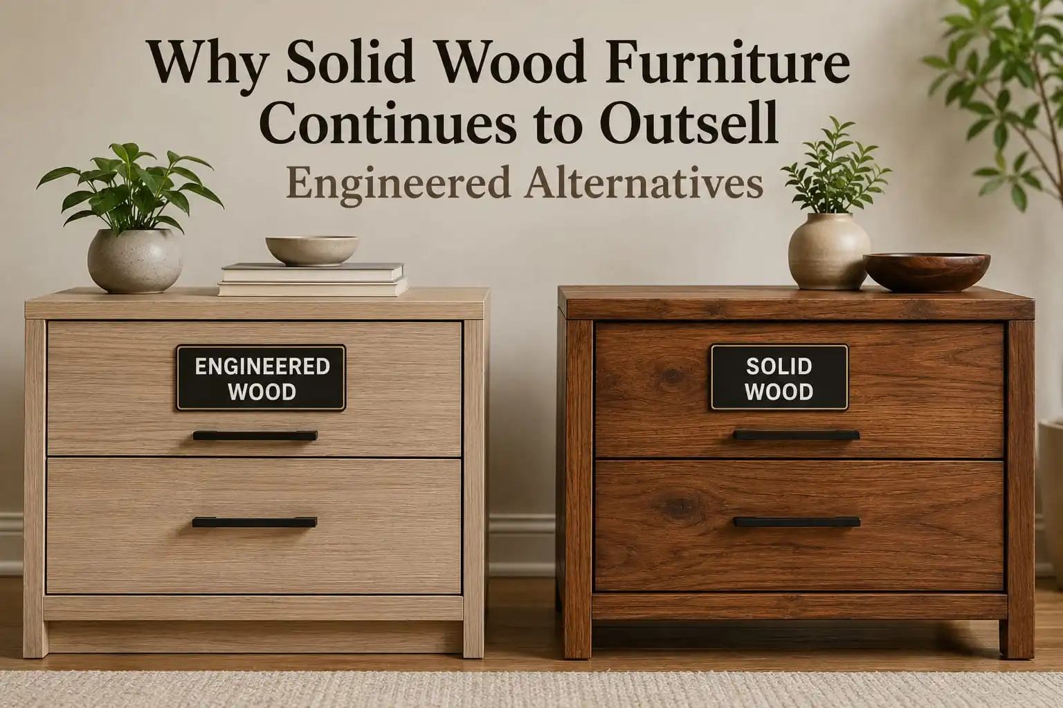 Why Solid Wood Furniture Continues to Outsell Engineered Alternatives