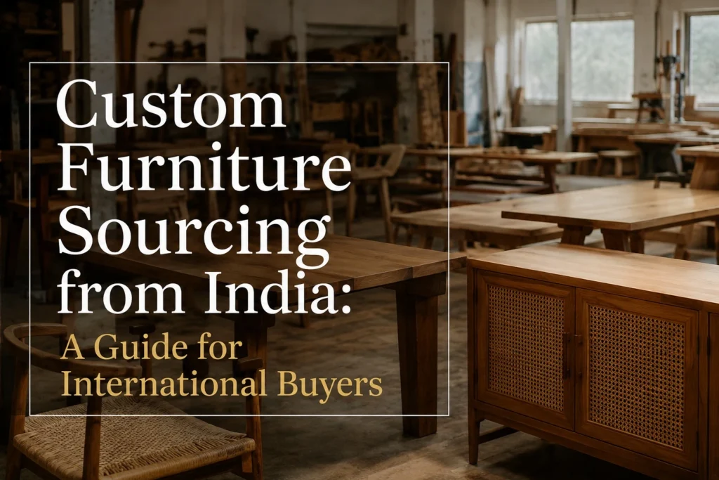 Custom Furniture Sourcing from India International Buyers