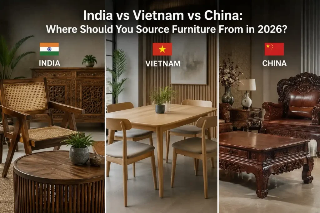 India vs Vietnam vs China: Where Should You Source Furniture From in 2026?