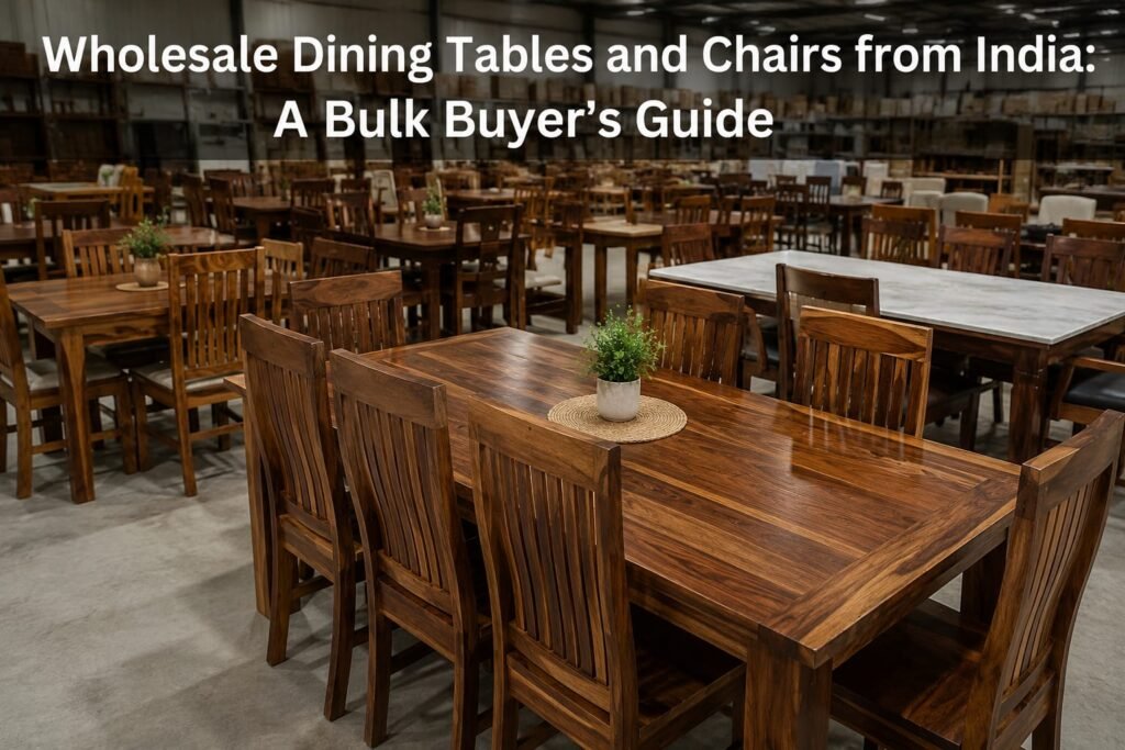 Wholesale Dining Tables and Chairs from India A Bulk Buyer's Guide