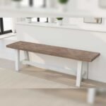 Vandana Classic Haven HAMPTONS bench 160cm light brown cream pinewood
