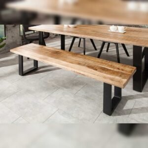 Vandana Urban Contour bench IRON CRAFT 170cm mango wood iron industrial design