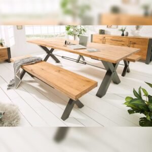 Vandana Urban Sense bench THOR 180cm wild oak oiled in industrial design